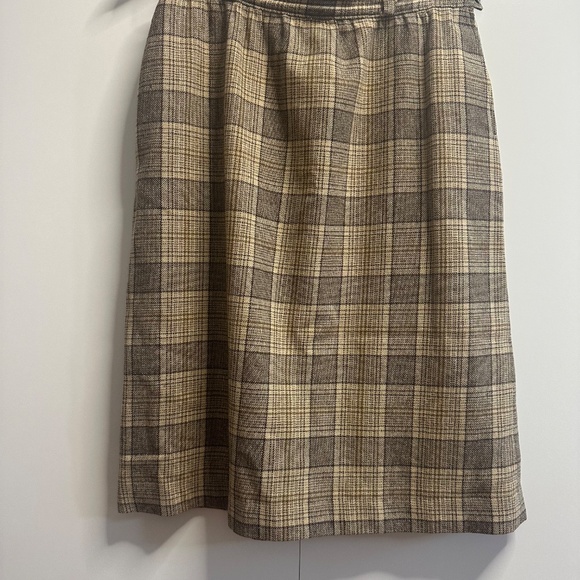 Pendleton Vintage 💯 Virgin Wool Plaid Skirt - Picture 2 of 5